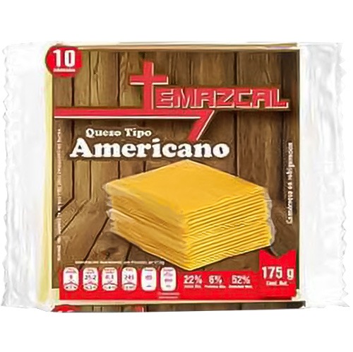 QUESO AMERICANO EN REBANADAS INDIVIDUALES