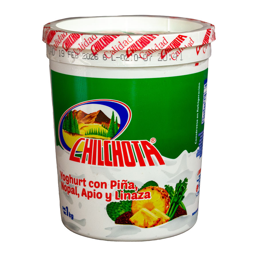 Yoghurt Piña Nopal Apio Linaza Chilchota