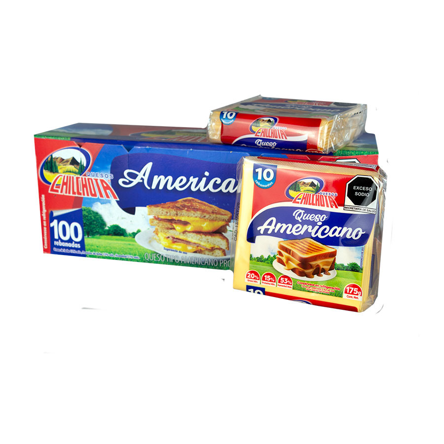 QUESO AMERICANO EN REBANADAS