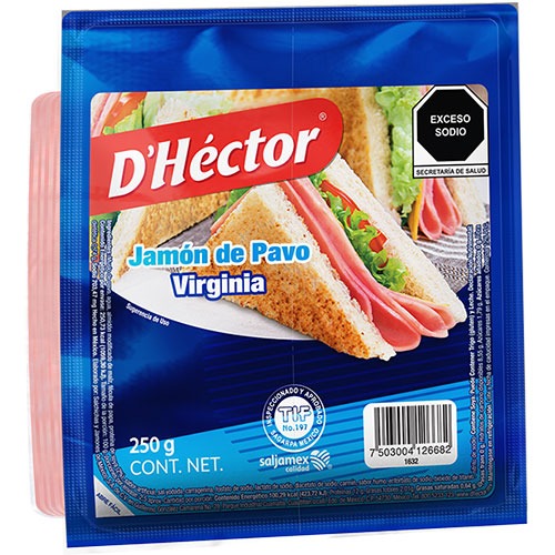 JAMÓN DE PAVO VIRGINIA REBANADO