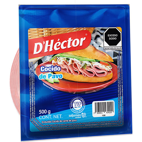 JAMÓN COCIDO DE PAVO REBANADO
